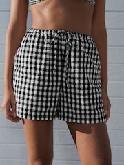 Black/White Gingham Shorts - Image 3 of 7