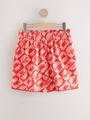 Red/Pink Summer Shorts With Linen - Image 7 of 9