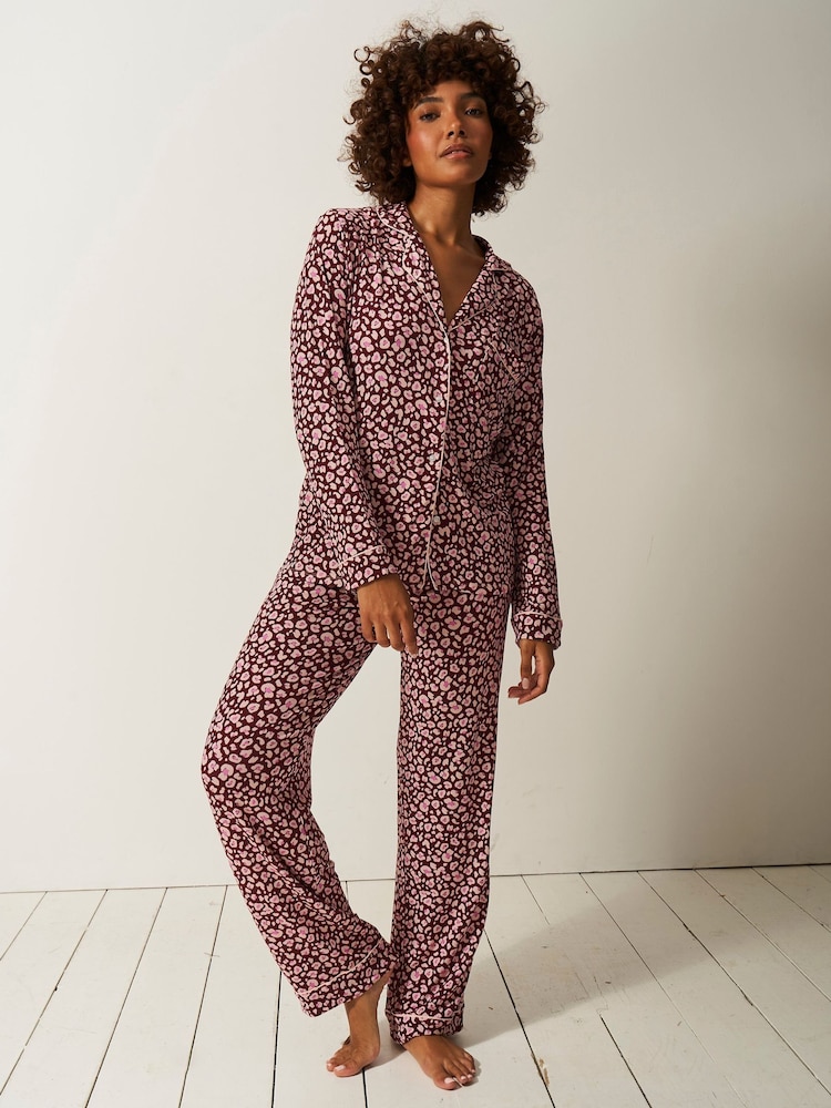 Stripe & Stare Long Sleeve Pyjamas Set - Image 2 of 6