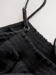 Black Double Cloth Playsuit - Image 2 of 2