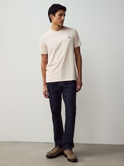 Кремовый - Футболка с круглым вырезом Fred Perry - Image 3 of 6