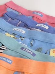 Safari Animals Soft Waistband Trunks 5 Pack (1.5-16yrs) - Image 8 of 9