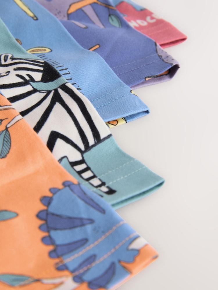 Safari Animals Soft Waistband Trunks 5 Pack (1.5-16yrs) - Image 9 of 9