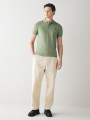 Zelena/bela - Enobarvna polo srajca Fred Perry - Slika 2 iz 6