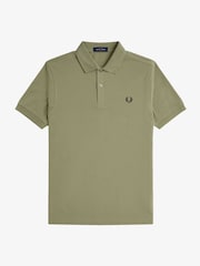 Zelena/bela - Enobarvna polo srajca Fred Perry - Slika 5 iz 6