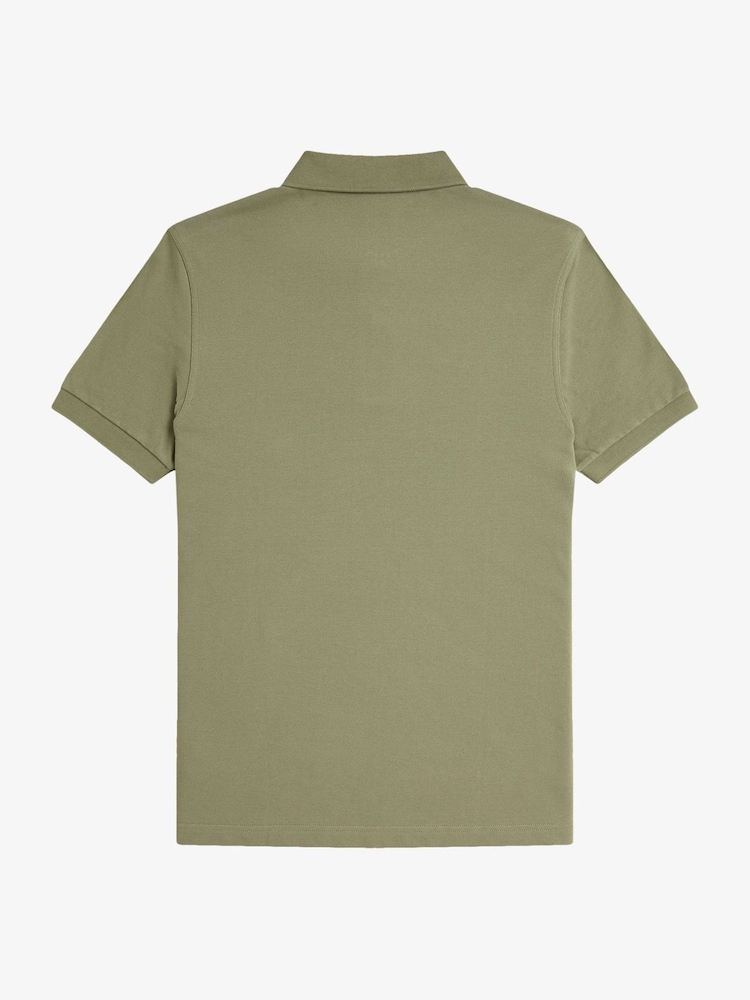 Zelena/bela - Enobarvna polo srajca Fred Perry - Slika 6 iz 6