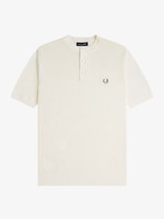 Fred Perry Waffle Henley T-Shirt - Image 6 of 7