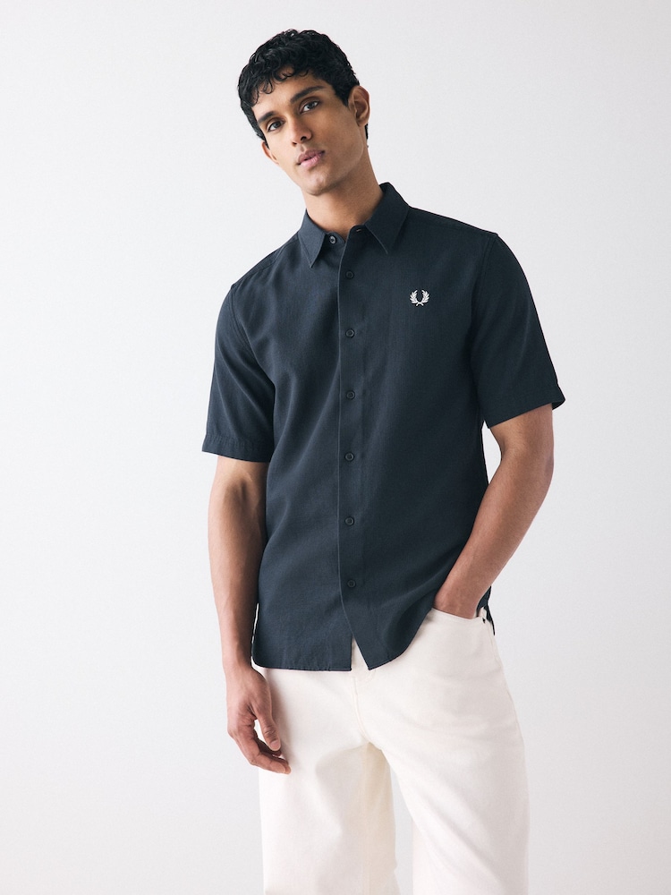 Fred Perry Textured Seersucker Shirt - Image 1 of 7