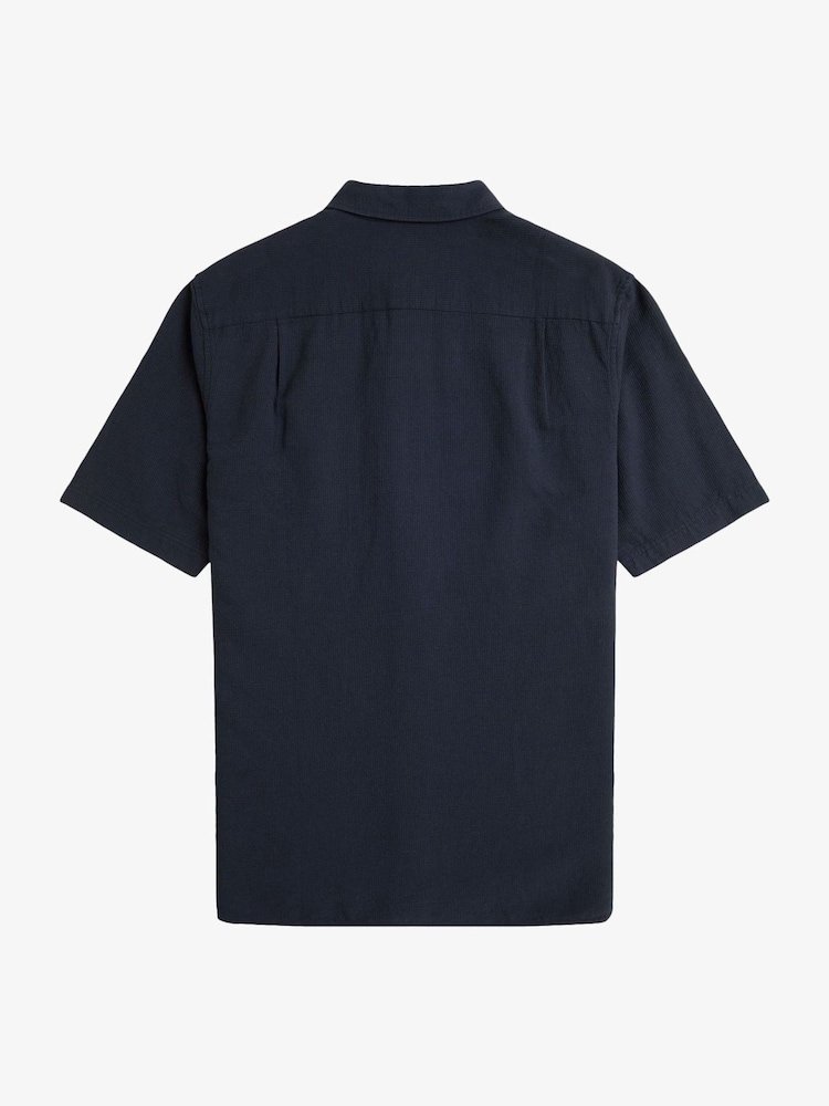 Fred Perry Textured Seersucker Shirt - Image 7 of 7