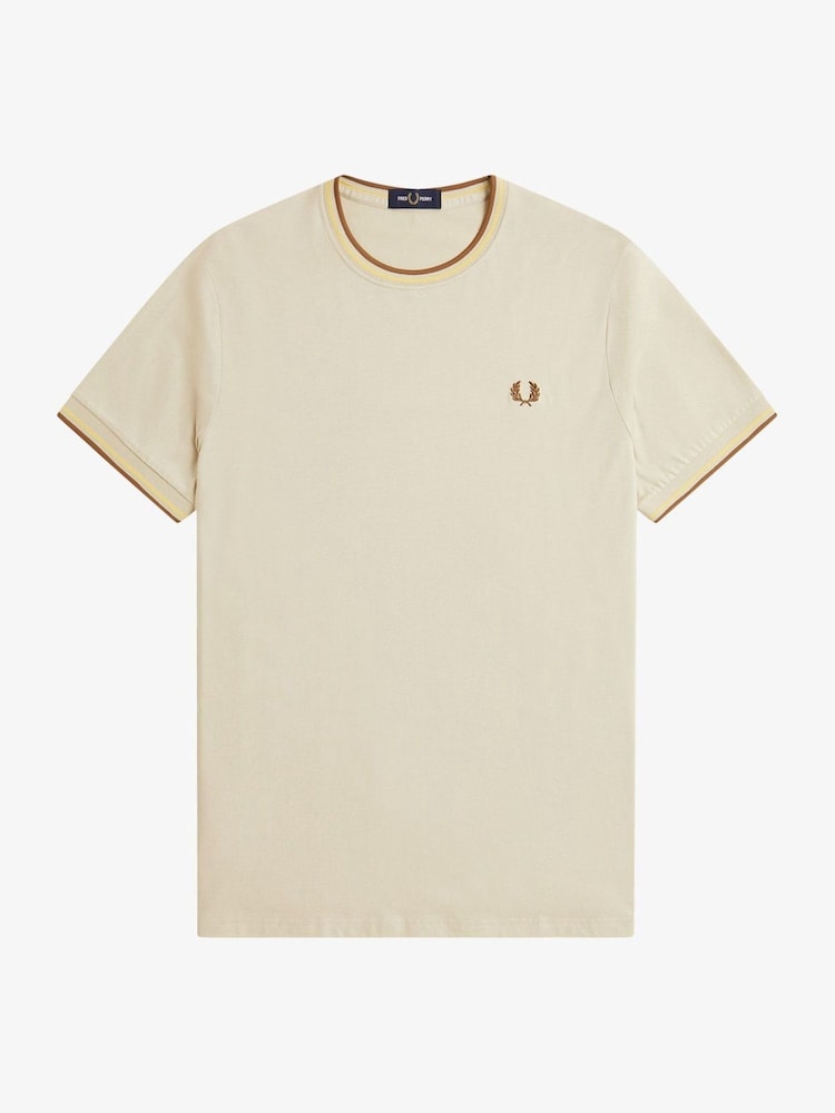 Fred Perry Twin Tipped Logo T-Shirt - Image 5 of 6