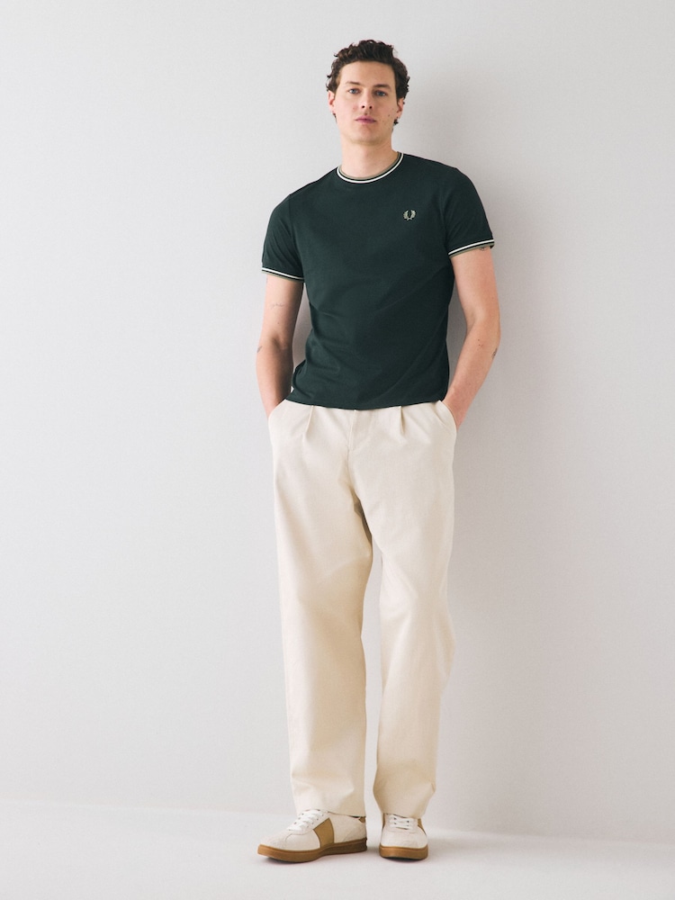 Fred Perry Twin Tipped Logo T-Shirt - Image 2 of 5 Fred Perry Twin Tipped Logo T-Shirt - Image 2 of 5