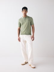 Fred Perry Pointelle Knitted Polo Shirt - Image 4 of 8