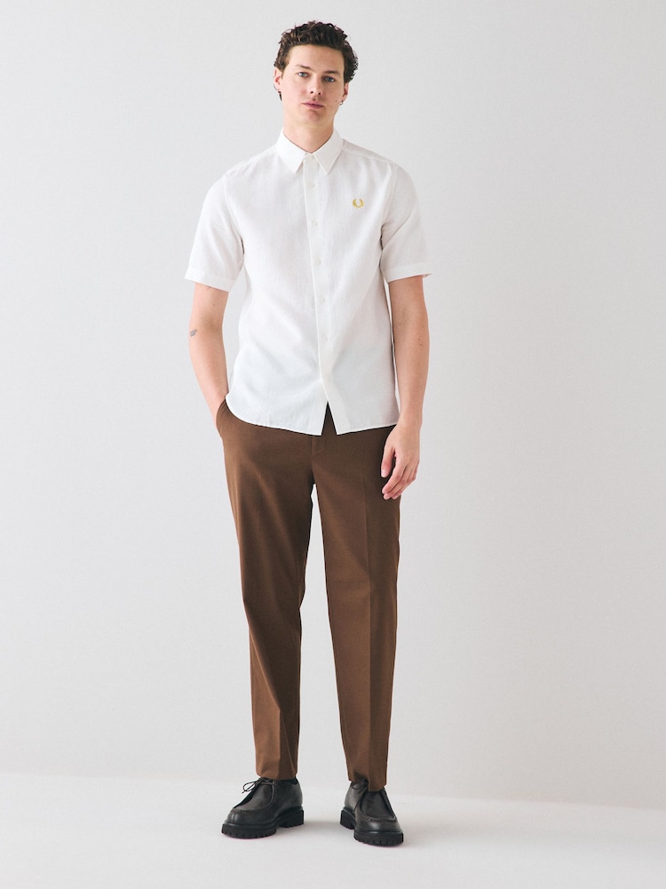 Fred Perry Textured Seersucker Shirt - Image 3 of 6