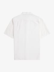 Белый - Фактурная рубашка из ткани сирсакер Fred Perry - Image 6 of 6