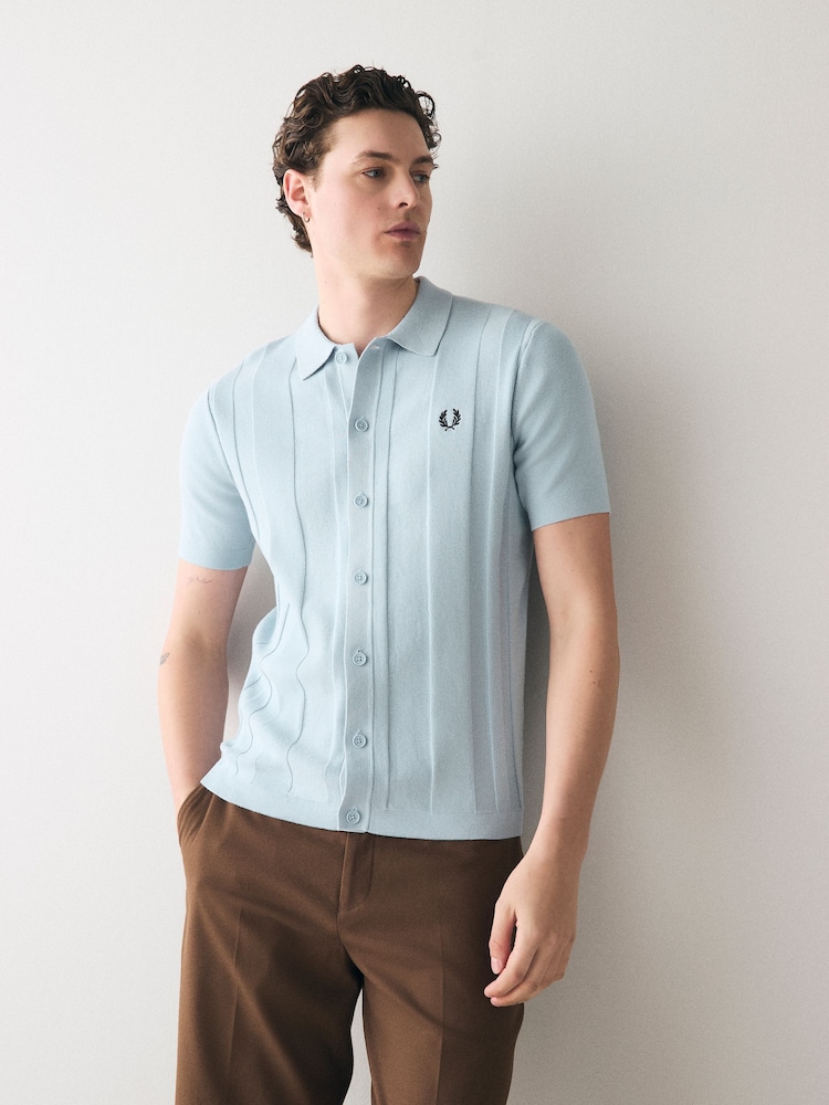 Fred Perry Button Through Short Sleeves Shirt - Image 1 of 6
