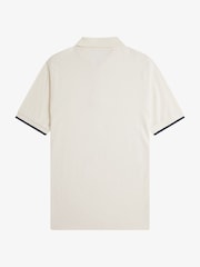Fred Perry Crepe Pique Zip Neck Polo Shirt - Image 3 of 3