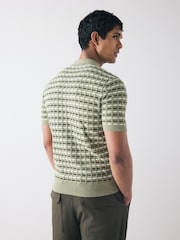 Fred Perry Boucle Ribbed Knitted Shirt - Image 2 of 6