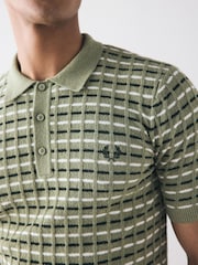 Fred Perry Boucle Ribbed Knitted Shirt - Image 4 of 6