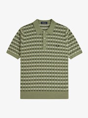 Fred Perry Boucle Ribbed Knitted Shirt - Image 5 of 6