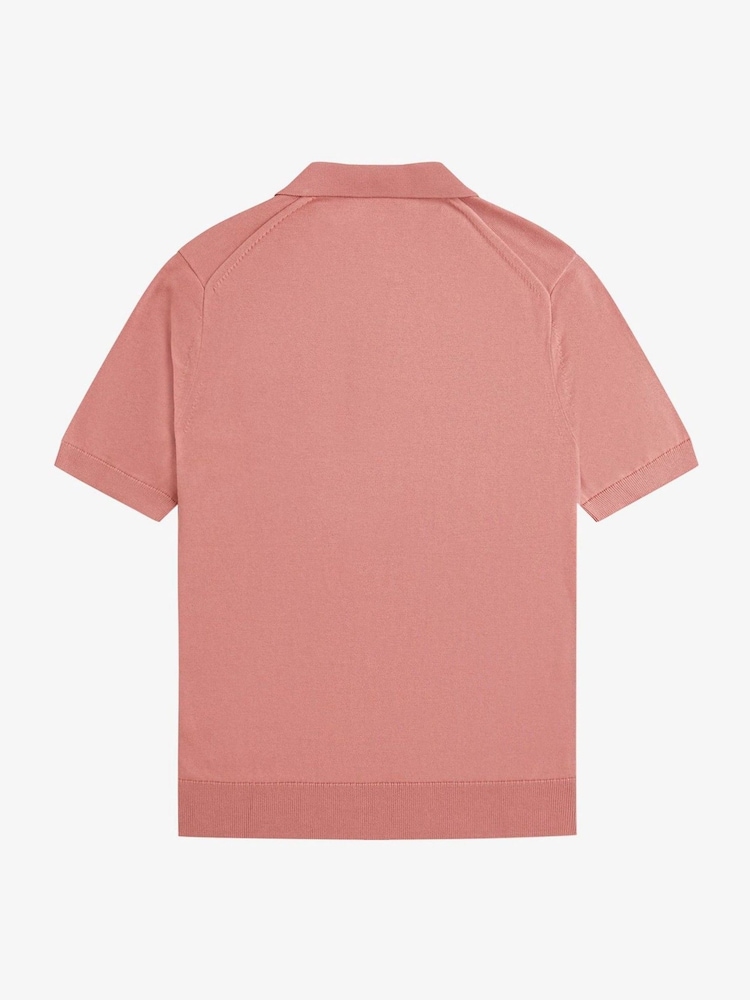 Fred Perry Cotton Knitted Polo Shirt - Image 5 of 5