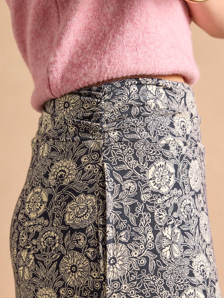 Joules Nia Navy Midi Skirt - Image 5 of 5