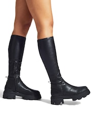 KG Kurt Geiger Trekker Sock Knee2 Black Boots - Slika 1 iz 5