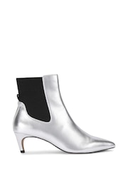 KG Kurt Geiger Metallic Chrome Trace Boots - Image 2 of 5