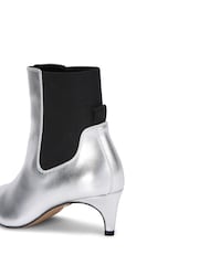 KG Kurt Geiger Metallic Chrome Trace Boots - Image 4 of 5