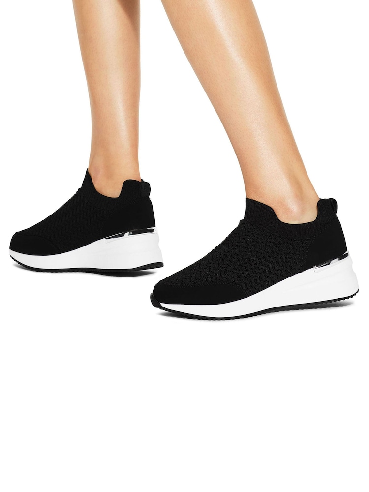 KG Kurt Geiger Lois Black Trainers - Image 1 of 5