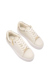 Carvela Statement Zip White Trainers - Image 4 of 6