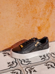 Carvela Statement Zip White Trainers - Image 1 of 6