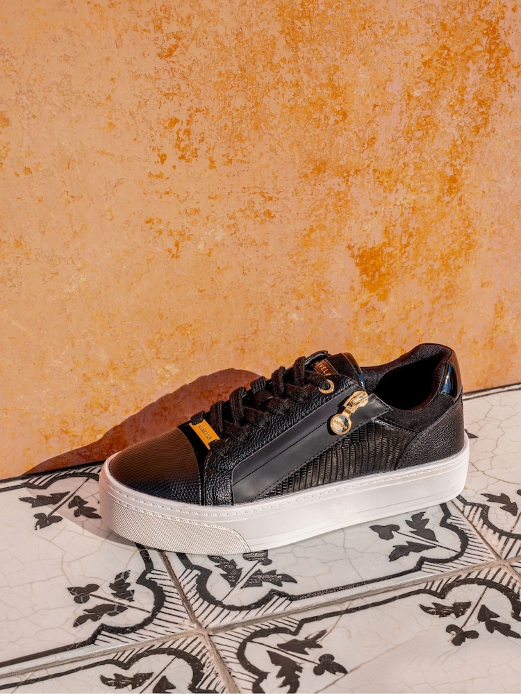 Carvela Statement Zip White Trainers - Image 1 of 6