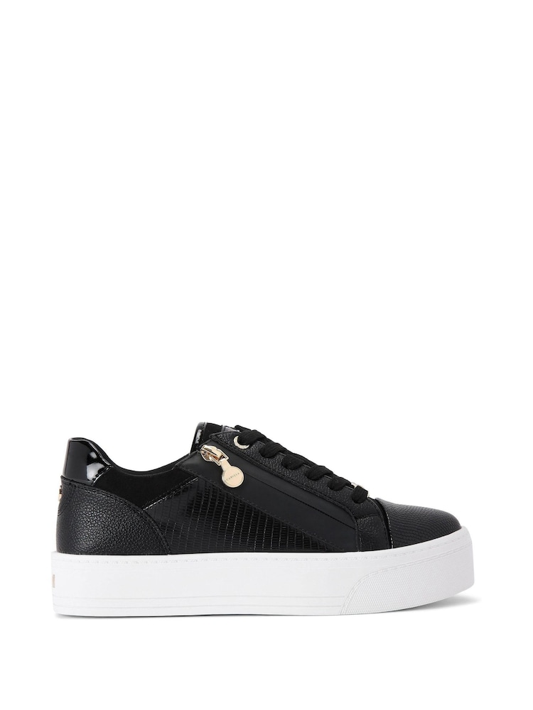 Carvela Statement Zip White Trainers - Image 2 of 6
