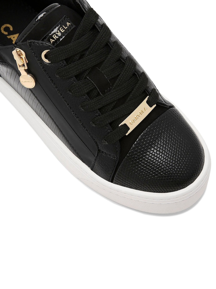 Carvela Statement Zip White Trainers - Image 5 of 6