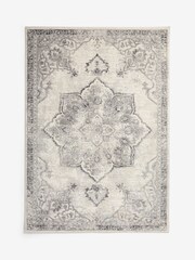 Sosandar Grey Leiria Antique Oriental Textured Rug - Image 5 of 5