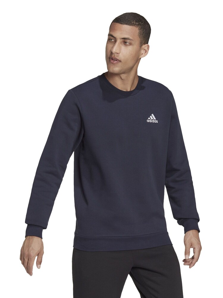 adidas Dark Blue Feelcozy Sweatshirt - Image 1 of 6