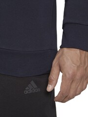 adidas Dark Blue Feelcozy Sweatshirt - Image 6 of 6