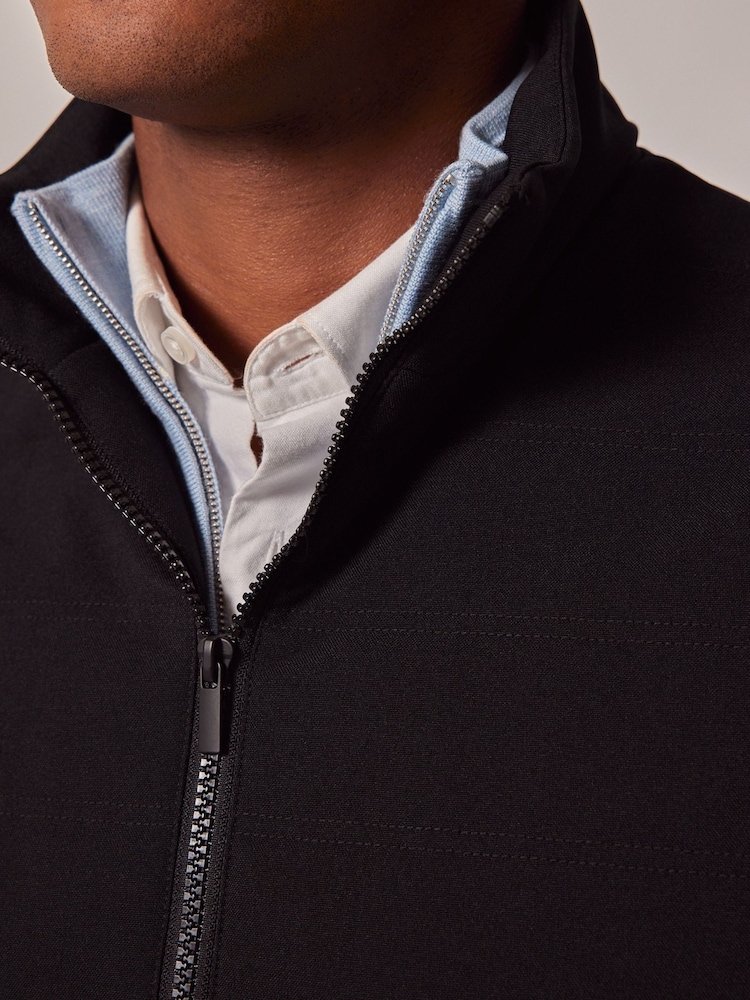 Hawes & Curtis Quilted Black Gilet - Image 3 of 3