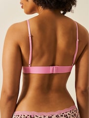 Stripe & Stare Lace Pink Bralette - Image 3 of 6