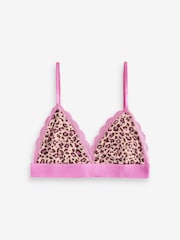 Stripe & Stare Lace Pink Bralette - Image 5 of 6