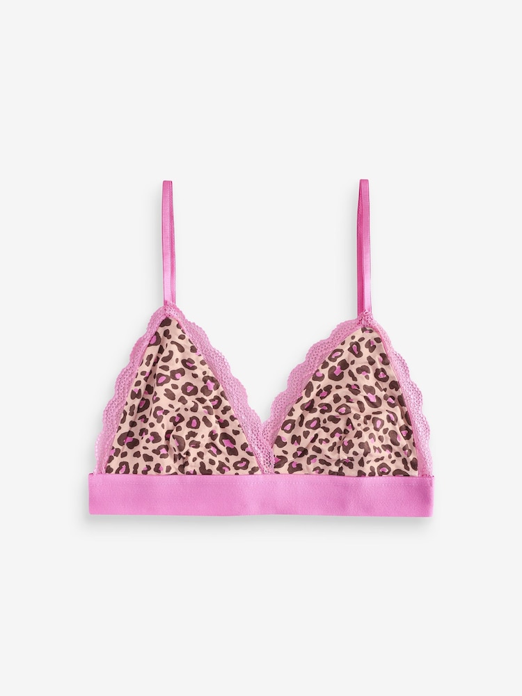 Stripe & Stare Lace Pink Bralette - Image 5 of 6