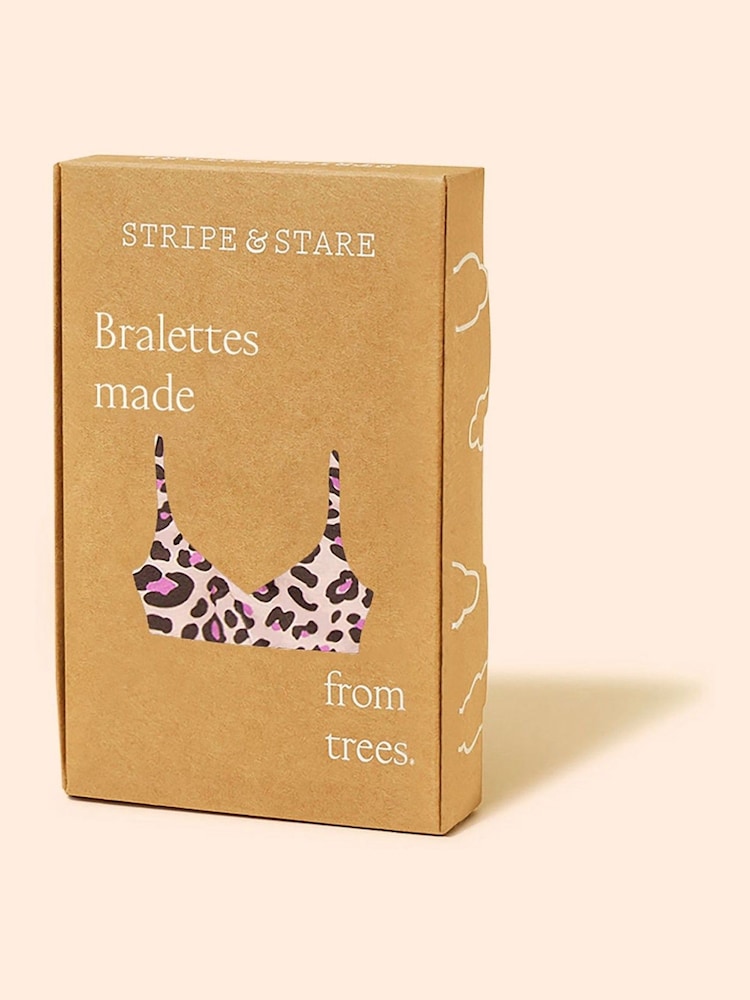 Stripe & Stare Lace Pink Bralette - Image 6 of 6