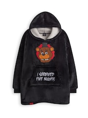 Vanilla Underground Black Boys Five Nights at Freddy's Blanket Hoodie - Image 1 of 6