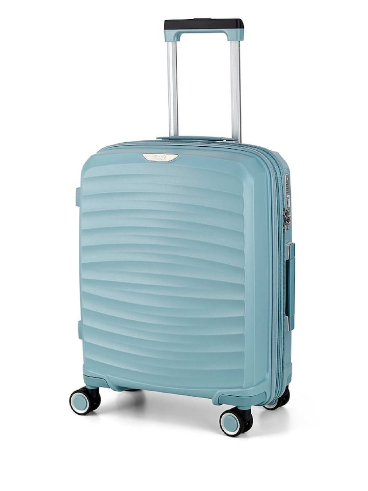 Rock Luggage Blue Sunwave Cabin Suitcase - Image 2 of 6