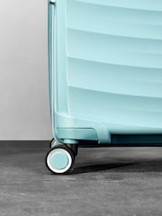 Rock Luggage Blue Sunwave Cabin Suitcase - Image 3 of 6