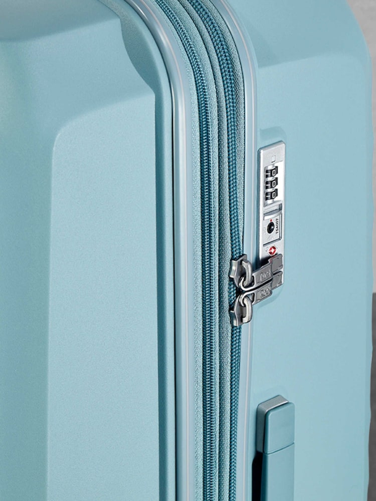 Rock Luggage Blue Sunwave Cabin Suitcase - Image 6 of 6