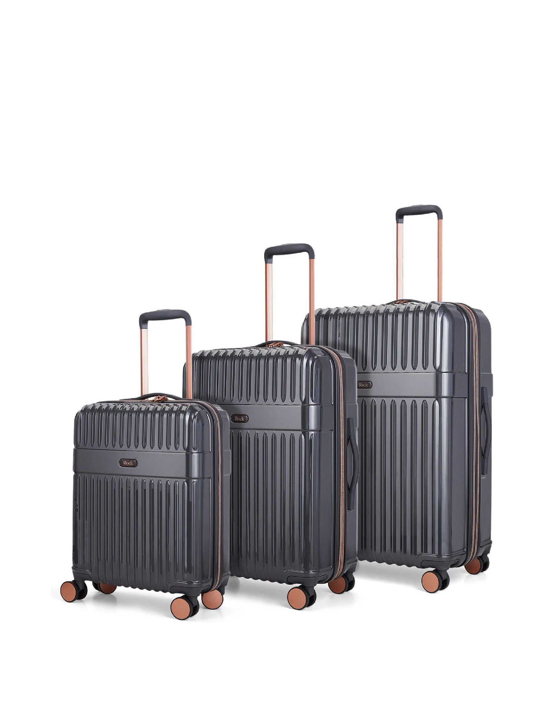 Rock  Selene Suitcases Charcoal - 3pc Set - Image 3