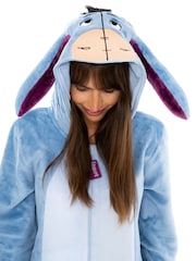Character Blue Disney Winnie The Pooh Eeyore Fleece All-In-One - Image 2 of 5