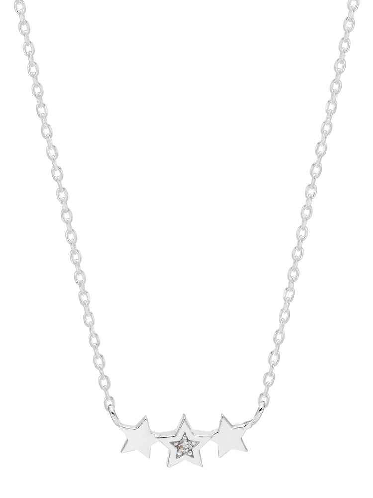 Estella Bartlett Tripple Cz Star Necklace - Bild 2 von 3