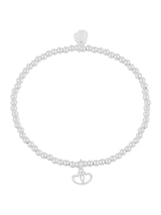 Estella Bartlett Silver Tone Double Heart Sienna Bracelet - Image 1 of 3